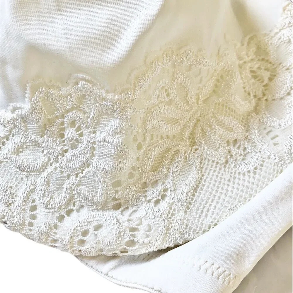 Olga Luxury Lift Underwire Lace Bra 35063 40C NWT Butterscotch Ivory Cream Beige
